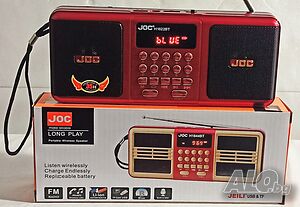 Преносимо стерео FM радио JOC H1822BT с блутут, USB, SD карта, AUX, Акумулаторна батерия