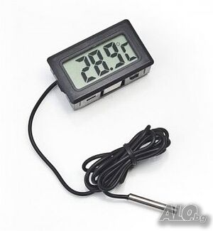 LCD Дигитален термометър със сонда -50 ~ + 110 ° C
