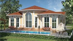 Нова едноетажна къща с басейн в комплекс ”HOUSE GARDEN”