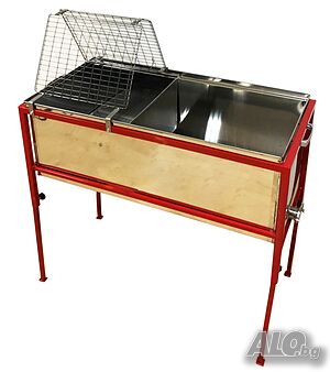 Пчеларска вана за разпечатване, INOX, 1 метър, Сърбия