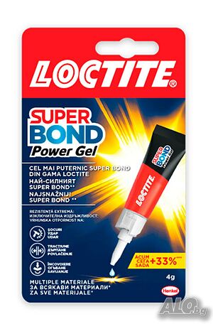 Лепило-гел секундно LOCTITE Super Bond POWER GEL 4 гр.