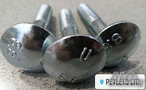 Болт с коларска глава 12 Х 60 Клас на якост 8.8
