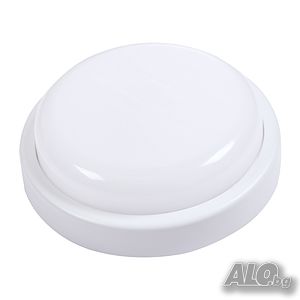 LED Плафон за таван 15W 4000K IP54 Ф 175 мм Бял