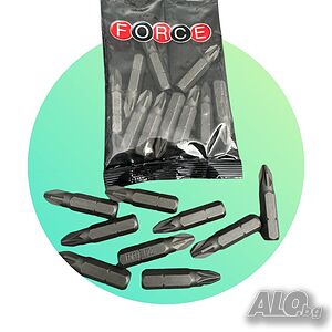 Накрайник BIT Pozidriv № 122302 Размер: PZ 2 Марка: FORCE - опаковка 10 бр