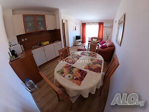 Обзаведен двустаен апартамент близо до Несебър с красива панорамна гледка
