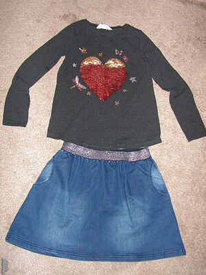 Лот 9-10-11 г. блуза H & M и пола Minoti