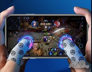Дишащи ръкавици за пръсти против изпотяване за игра на мобилен телефон