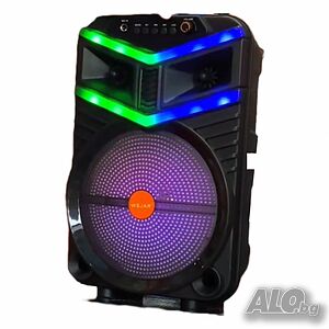 Преносима безжична тонколона с мощен звук и LED ефекти WSJAR E8131W