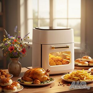 Електрически въздушен фритюрник (Air Fryer) 15L с тъч дисплей