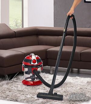 Прахосмукачка с воден филтър Voltz OV51001N, 800W-1000W, 10л., Червена/Сива