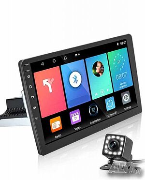 Стерео уредба за кола 1 Din Bluetooth радио за кола с поддръжка на резервна камера GPS навигация
