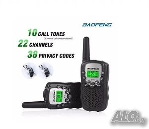 Уоки токи комплект 2 броя, Радиостанции BAOFENG BF-T3, Walkie talkie