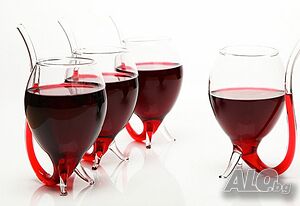 Чаша за Вино - Вампир 300ml боросиликатно стъкло