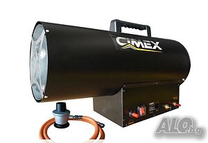 Газов калорифер 50.0kW, CIMEX LPG50 с включен редуцир винтил