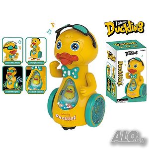 Интерактивна играчка Water Duck която танцува пее и пръска вода