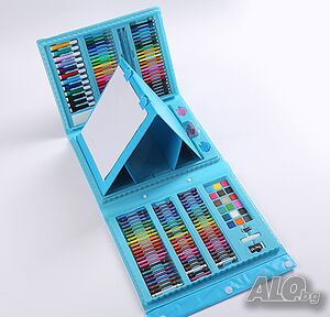 Детски комплект за рисуване в куфар от 208 части