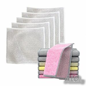 50 броя кухненски почистващи кърпи от стоманена вълна ”Сребърна тел”