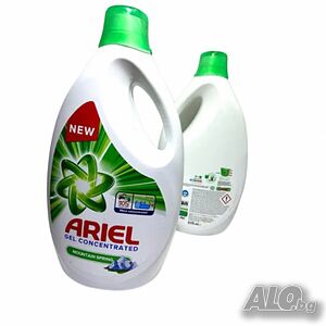 Течен перилен препарат Ariel Gel Concentrated Mountain Spring 5.7L 105 пранета