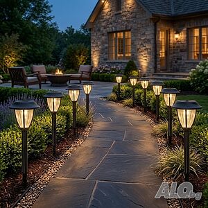 Комплект 10 соларни LED градински лампи IP44