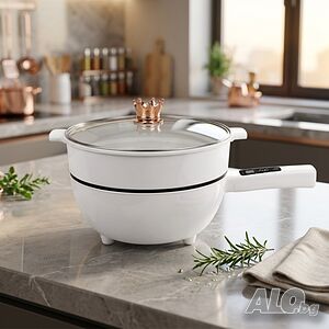 Мултифункционален електрически тиган 4L с капак