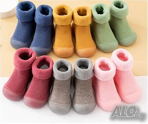 Детски есенни обувки с чорап тип пантофи, различни номера и цветове W SHOE2