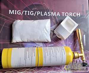 Горелка с флакон мап газ 400гр, пота 84/58мм., боракс-претопяване, топене злато Au, сребро Ag