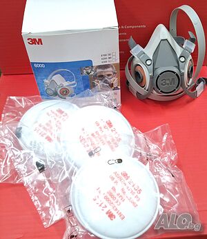 3M 6100S ( размер малък)в комплект с 3M 2135 P3R филтри 3компл./6бр.