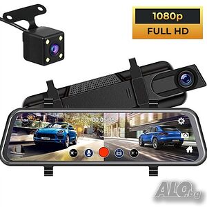 Видеорегистратор Cobra огледало с две FULL HD камери DVR 9.66 inch за кола