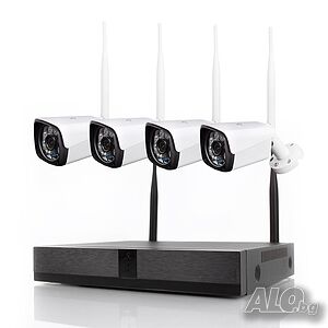 5G WIFI Видеонаблюдение с 4 камери