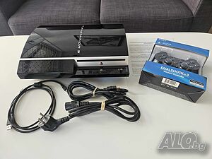 ХАКНАТ! PS3 Playstation 3 Плейстейшън 3 500GB пълен комплект