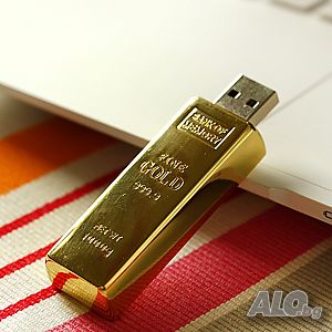 Флашка 128 GB USB Flash Drive Metal Gold Bar Model USB 3.0
