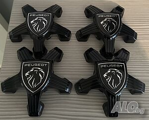 4 броя оригинални капачки за джанти за Peugeot 308 408 508 3008 4008 5008
