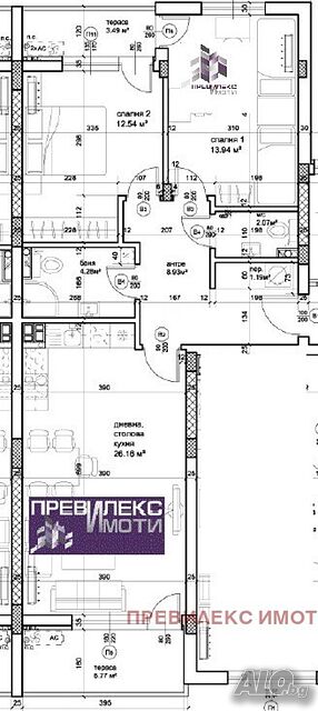 апартаменти с две спални пред акт 14