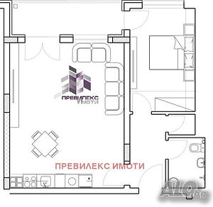 апартамент с една спалня в ново-строяща се малка сграда