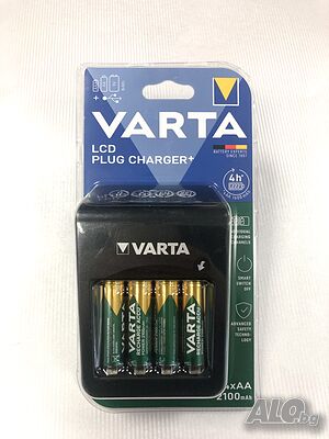 импулсно SMART зарядно и батерии 4хАА,VARTA, внос от Германия