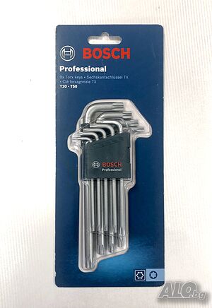 Bosch Professional Torx ключове, еврейска звезда, лимбуси, шестостен