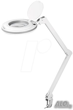 Led подвижна лампа с лупа 3х, истинско стъкло