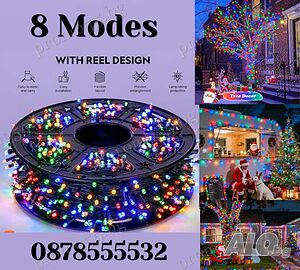 Светлинен Коледен Гирлянд 50м. с 250 многоцветни светодиода RGB