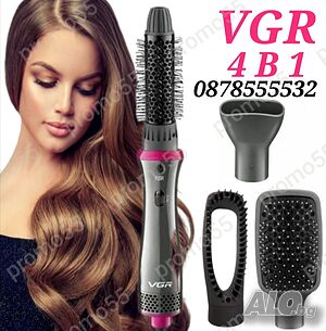 ПРОМО! Четка за Коса с горещ въздух 4 в 1 VGR V-408