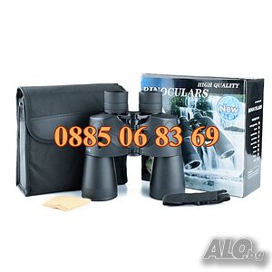 Бинокли Baigish 80x80, Bushnell 20x50, Olympus 10x50, мини джобен 30x60