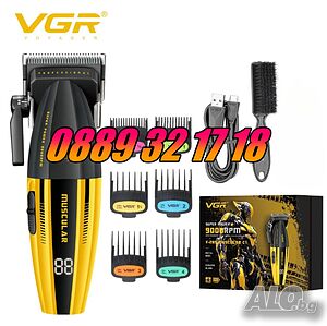 Безжична машинка за подстригване VGR 285, машинка за коса