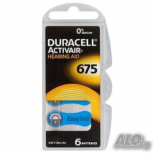 Батерия за слухов апарат DURACELL 675 Zinc Air 1.45V x6