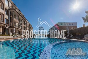 Луксозен ДВУстаен апартамент на ПЪРВА ЛИНИЯ в Сарафово! Гледка МОРЕ и БАСЕЙН!