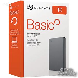 Външен хард диск Seagate Basic, 2.5”, 1TB, USB3.0