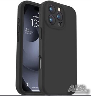 Калъф за Apple iPhone 16 Pro, силикон, черен