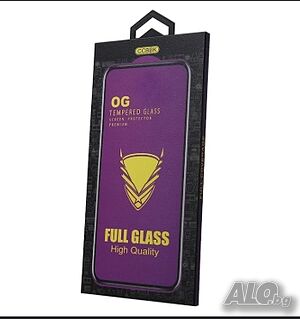 Закалено стъкло OG Premium за iPhone 16 Pro 6,3” с черна рамка
