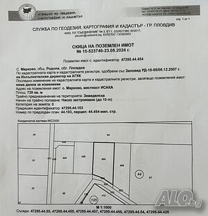 Продавам УПИ в с. Марково