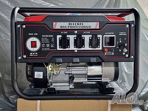 Генератор за ток монофазен ZIGEN 4,5 KW 8 Hp Професионален с дисплей - медни намотки/ Агрегат за ток