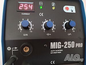 250 Заваръчен / Телоподаващ апарат МАХ PROFESSIONAL MIG 250А - 4м. евро шланг -Телоподаващо