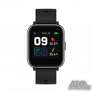 Bluetooth смарт часовник със сензор за телесна температура, кислород в кръвта и пулс Denver SW-165